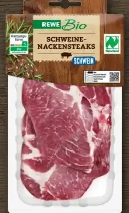 REWE Center Rewe Bio Schweine Nackensteaks Angebot