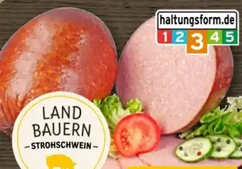 REWE Center Metzgerei Landbauern Schiller Strohschwein Bierkugel Angebot