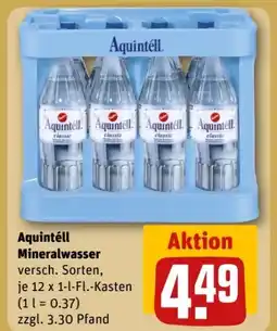 REWE Center Aquintell Mineralwasser Angebot