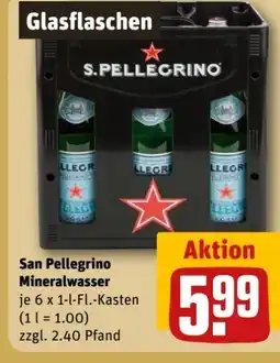 REWE Center San Pellegrino Mineralwasser Angebot