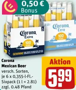 REWE Center Corona Extra Mexican Beer Angebot