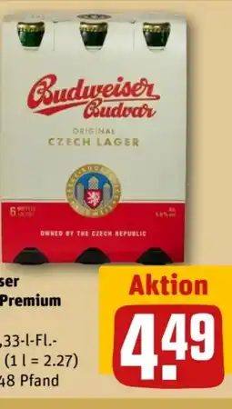 REWE Center Budweiser Budvar (CZ) Premium Lager Angebot