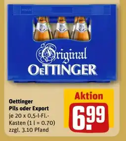 REWE Center Oettinger Original Pils Angebot