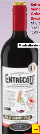 Netto Marken-Discount Weingut Gourmet Père & Fils Entrecôte Merlot Cabernet Syrah Angebot