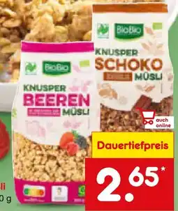 Netto Marken-Discount BioBio Bio-Knusper Müsli Angebot