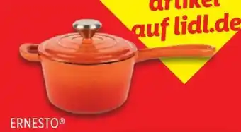 Lidl Ernesto Gusseisen-Stielkasserolle Ø 16 cm Angebot