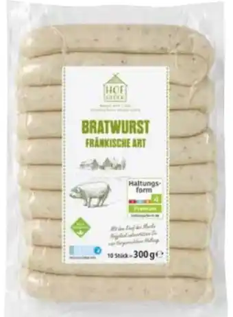 Edeka Hofglück Bratwurst Fränkische Art Angebot