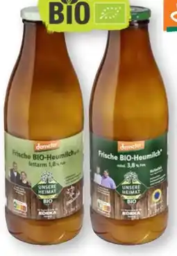 Scheck-in-Center Unsere Heimat echt & gut Frische Bio Heumilch Angebot