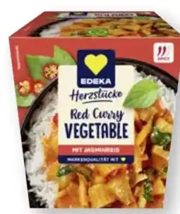 Scheck-in-Center Edeka Herzstücke Red Curry Gemüse mit Jasmin Reis Angebot