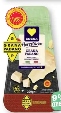 Scheck-in-Center Edeka Herzstücke Grana Padano Angebot