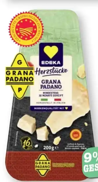 Scheck-in-Center Edeka Herzstücke Grana Padano Angebot