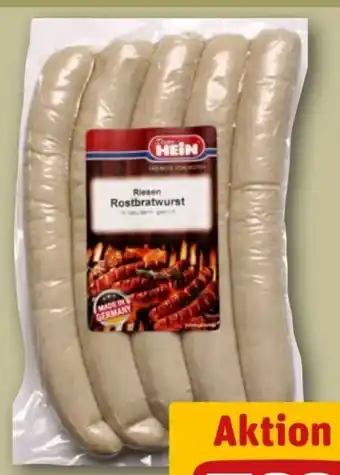 REWE Center Peter Hein Riesen-Rostbratwurst Angebot