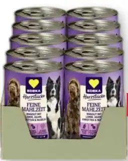 Scheck-in-Center Edeka Herzstücke Feine Mahlzeit Hunde-Nassnahrung Angebot