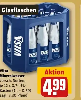 REWE Center Vilsa Brunnen Mineralwasser Angebot