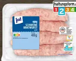REWE ja! Grobe Bratwurst Angebot