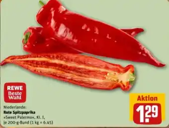 REWE Center Rewe Beste Wahl Rote Spitzpaprika Sweet Palermo Angebot