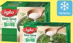 Edeka Iglo Rahm-Spinat mit dem Blubb Angebot