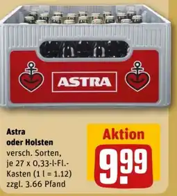 REWE Center Brauerei Astra Bier Angebot