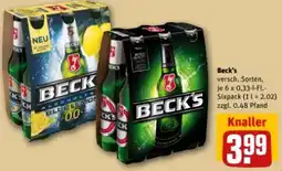 REWE Center Beck's Pilsener Angebot