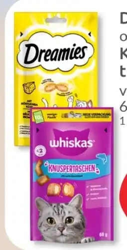 Budni Whiskas Katzensnack Knuspertaschen Angebot