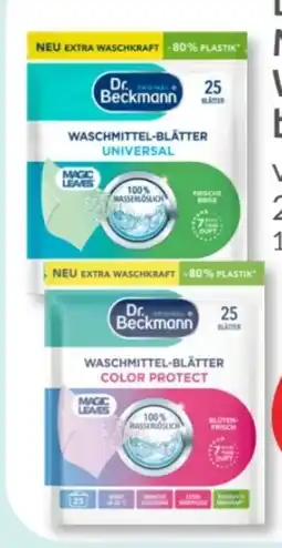 Budni Dr. Beckmann Waschmittelblätter Magic Leaves Color Angebot