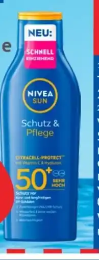Budni Nivea Sun Schutz & Pflege Milch LSF 50+ Angebot