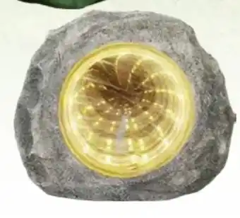 Globus Baumarkt LED Solarleuchte Stein Angebot