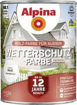 Globus Baumarkt Alpina Wetterschutzfarbe Angebot