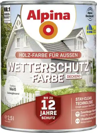 Globus Baumarkt Alpina Wetterschutzfarbe Angebot