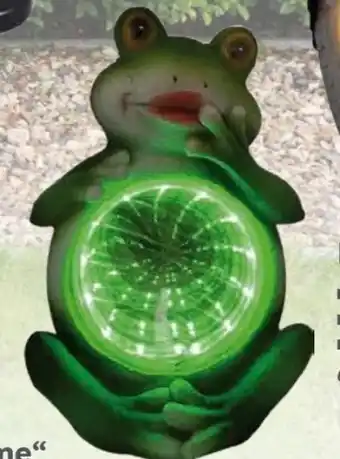 Globus Baumarkt LED Solarleuchte Frosch Angebot