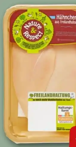 REWE Nature & Respect Freiland Hähnchenbrustfilet Angebot