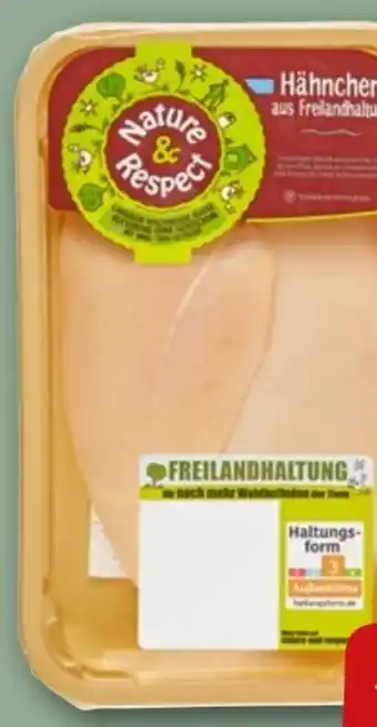 REWE Nature & Respect Freiland Hähnchenbrustfilet Angebot