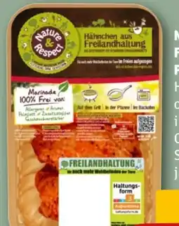 REWE Nature & Respect Freiland Pollofino Hähnchenschenkel Angebot