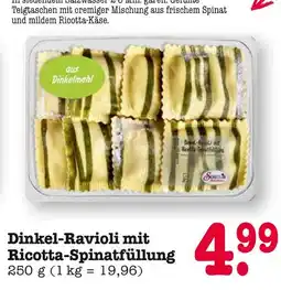 Edeka Dinkel-ravioli mit ricotta-spinatfüllung Angebot