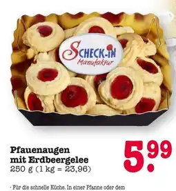 Edeka Scheck-in manufaktur pfauenaugen mit erdbeergelee Angebot