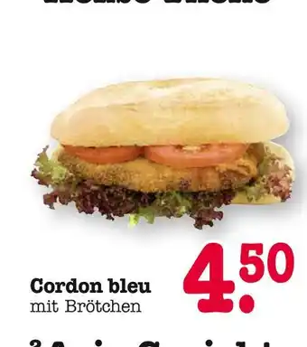 Edeka Cordon bleu mit brötchen Angebot