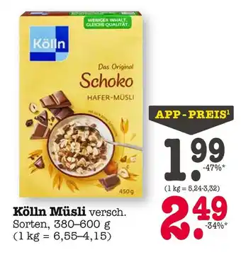 Edeka Kölln müsli schoko Angebot