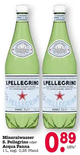 Edeka S. pellegrino mineralwasser Angebot