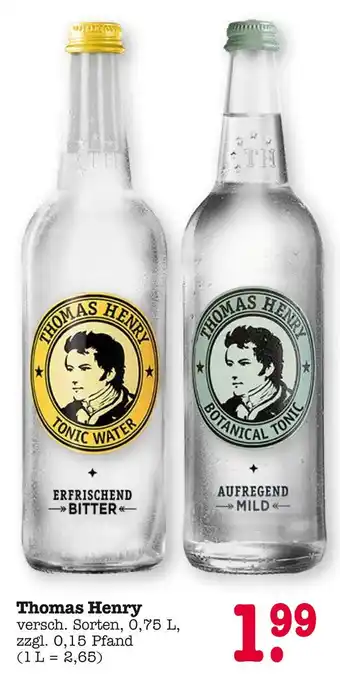 Edeka Thomas henry tonic water Angebot