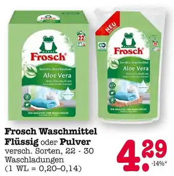 Edeka Frosch waschmittel flüssig Angebot