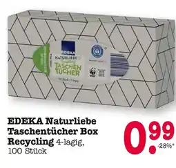 Edeka Edeka naturliebe taschentücher box recycling Angebot