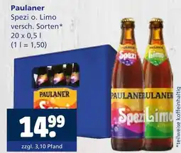 Getränkewelt Paulaner spezi o. limo Angebot