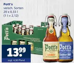 Getränkewelt Potts landbier Angebot