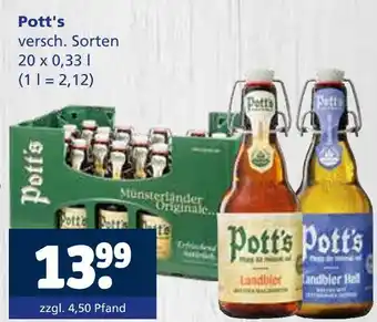 Getränkewelt Potts landbier Angebot