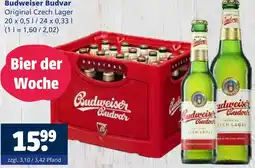 Getränkewelt Budweiser budvar original czech lager Angebot