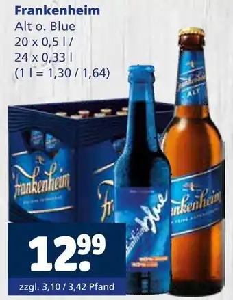 Getränkewelt Frankenheim alt o. blue Angebot