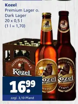 Getränkewelt Kozel premium lager o. dark lager Angebot