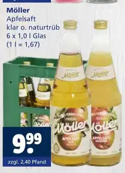 Getränkewelt Möller apfelsaft klar o. naturtrüb Angebot