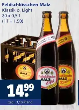 Getränkewelt Feldschlösschen malz klassik o. light Angebot