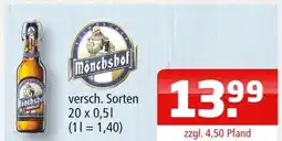 Getränke Oase Mönchshof versch. sorten Angebot